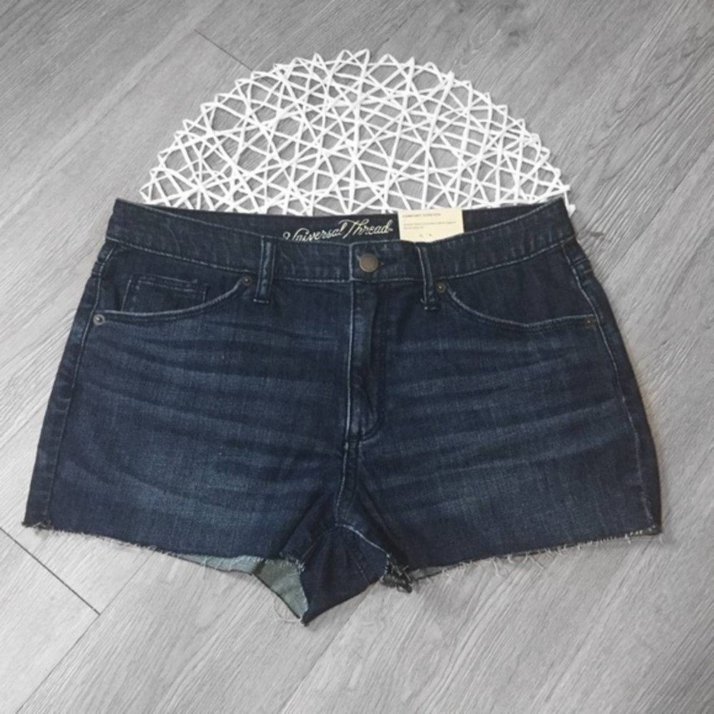 NWT Universal Thread Dark Wash Denim Shorts Cutoff